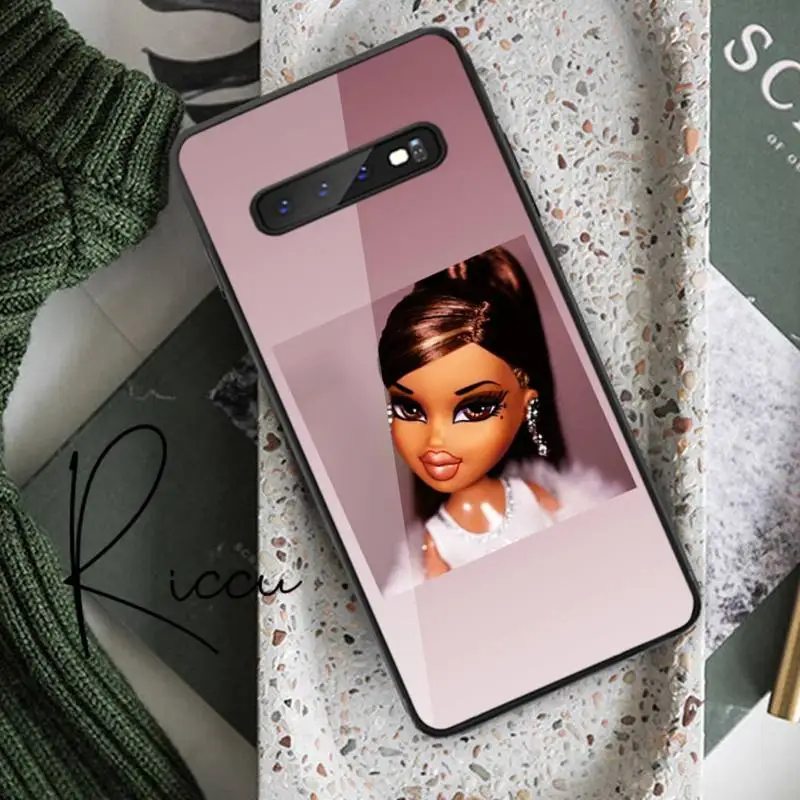 

lovely Doll Bratz fashion Phone Case Tempered Glass For Samsung S20 Plus S7 S8 S9 S10E Plus Note 8 9 10 Plus A7 2018