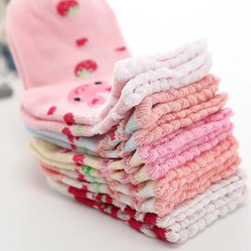 5 пар/лот новые осенние носки для девочек хлопковые кружевные детские