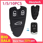 Okeytech 1510 шт. Сменные Мягкие силиконовые резиновые накладки для автомобильных ключей для Alfa Romeo 159 Brera 156 Spider 3 кнопочные накладки для ключей