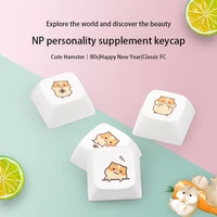 kbd fans personalized thermal sublimation key caps fc equal altitude with cute hamster pattern for mx cherry mechanical keyboard