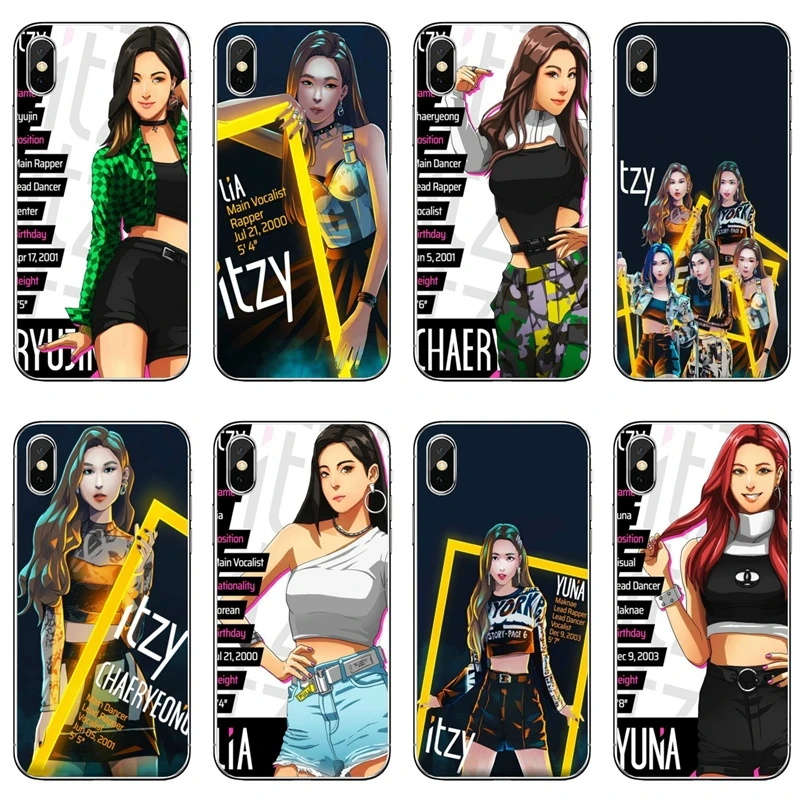 Kpop itzy аксессуары чехол для телефона iPhone 11 Pro XS Max XR X 8 7 6 6S Plus 5 5S SE 4S 4 iPod Touch |