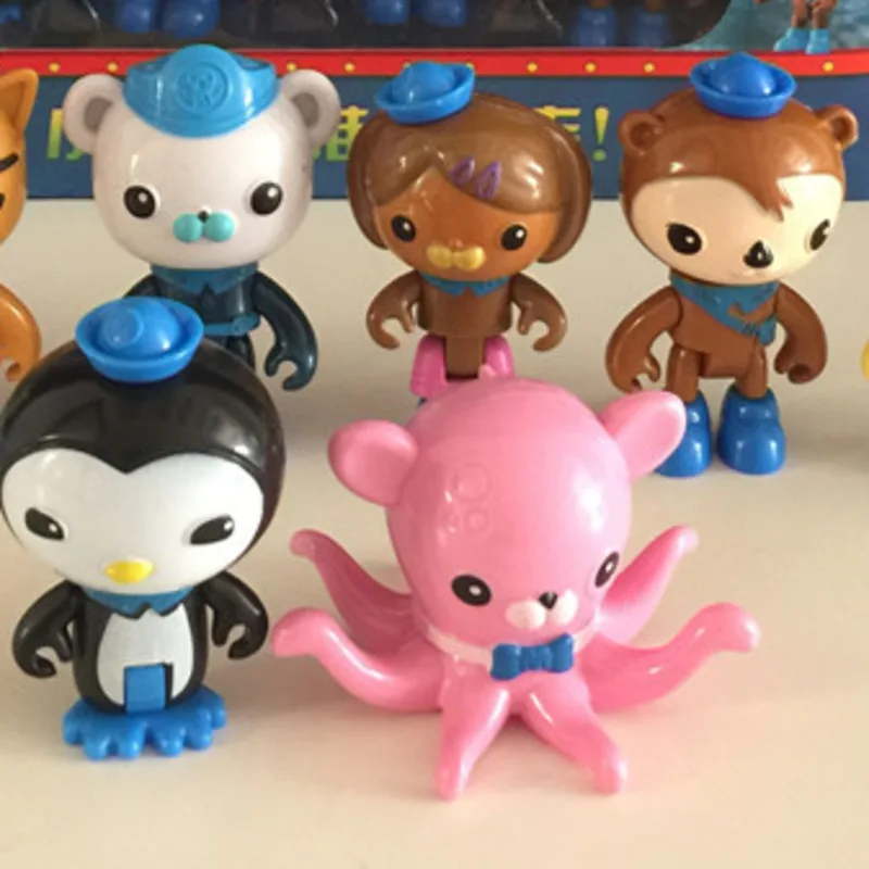 8 шт./компл. Мультяшные Octonauts ПВХ экшн-фигурки сесо шеллингтона Даши tslow игрушки