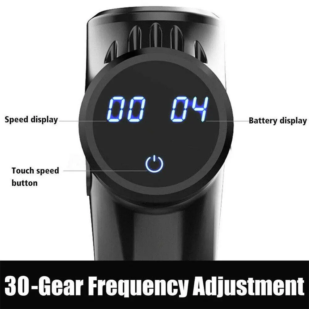 30 скоростей фасции пистолет для массажа мышц захват Электрический Глубокий