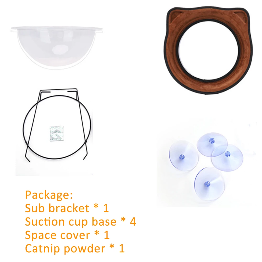 Comfortable Cute Pet Cat Hanging Bed Nest Movable Sucker Hammock Window Sill Space Capsule Sofa Supplies | Дом и сад