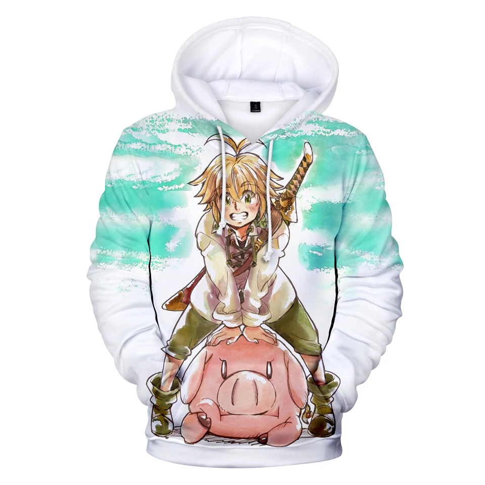 2019 New Nanatsu No Taizai 3D Hoodies Men/Women Fall Winter Harajuku Hoody Casual Anime Sweatshirt Hoodie | Мужская одежда