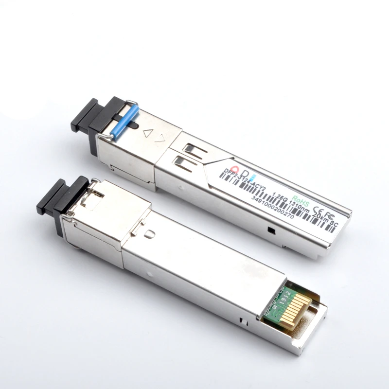 Волоконно оптический модуль SC SFP промышленного класса 40 ~ + 80 градусов Цельсия 1