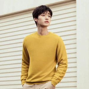 Мужской шерстяной свитер с длинным рукавом ME  CITY, модный вязаный свитер в деловом стиле, одежда для осени