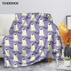 Мягкое Флисовое одеяло TOADDMOS, для Хэллоуина, призрачная летучая мышь, с рисунком тыквы, кошки, для дивана, для сна, теплое, удобное тонкое одеяло, Манта