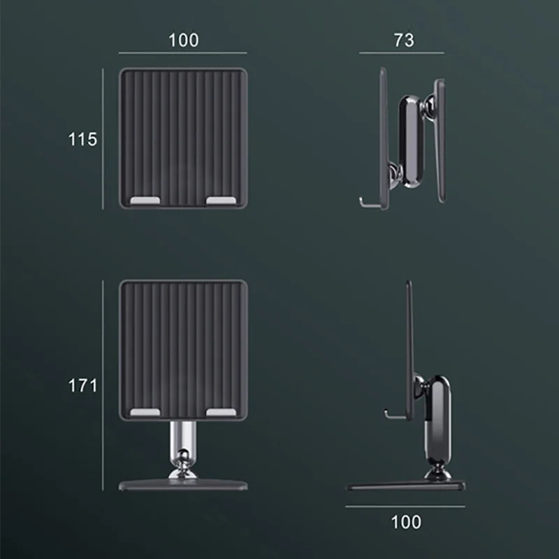 

Foldable Phone Holder Portable Desktop Storage Metals Liquid Mobile Phone Beam Support