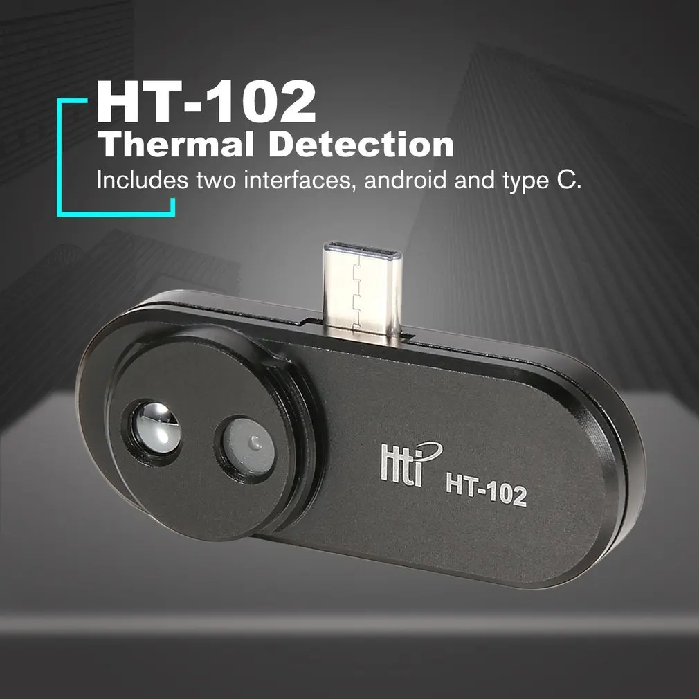 ht 102 mobile phone thermal infrared imager support video pictures for android type c thermal imaging temperature detector free global shipping