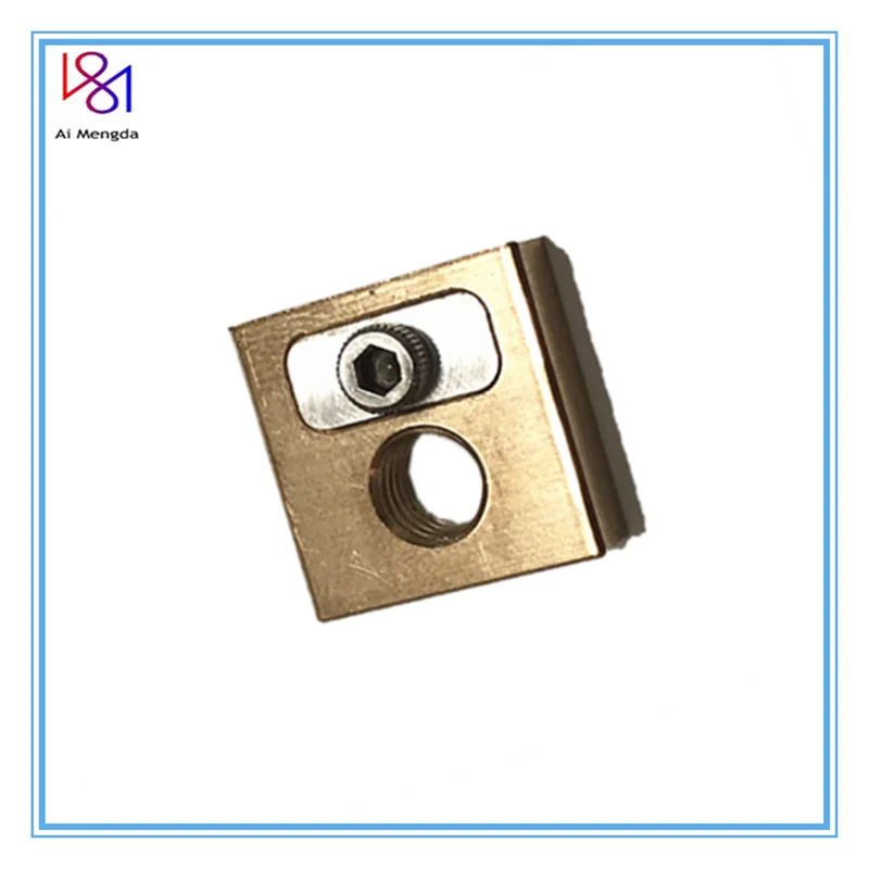 3D printer part UM3 Brass Copper Heated Block for 4mm Heater 2101# CNC can Locks and Thermocouple Simultaneously | Компьютеры и офис