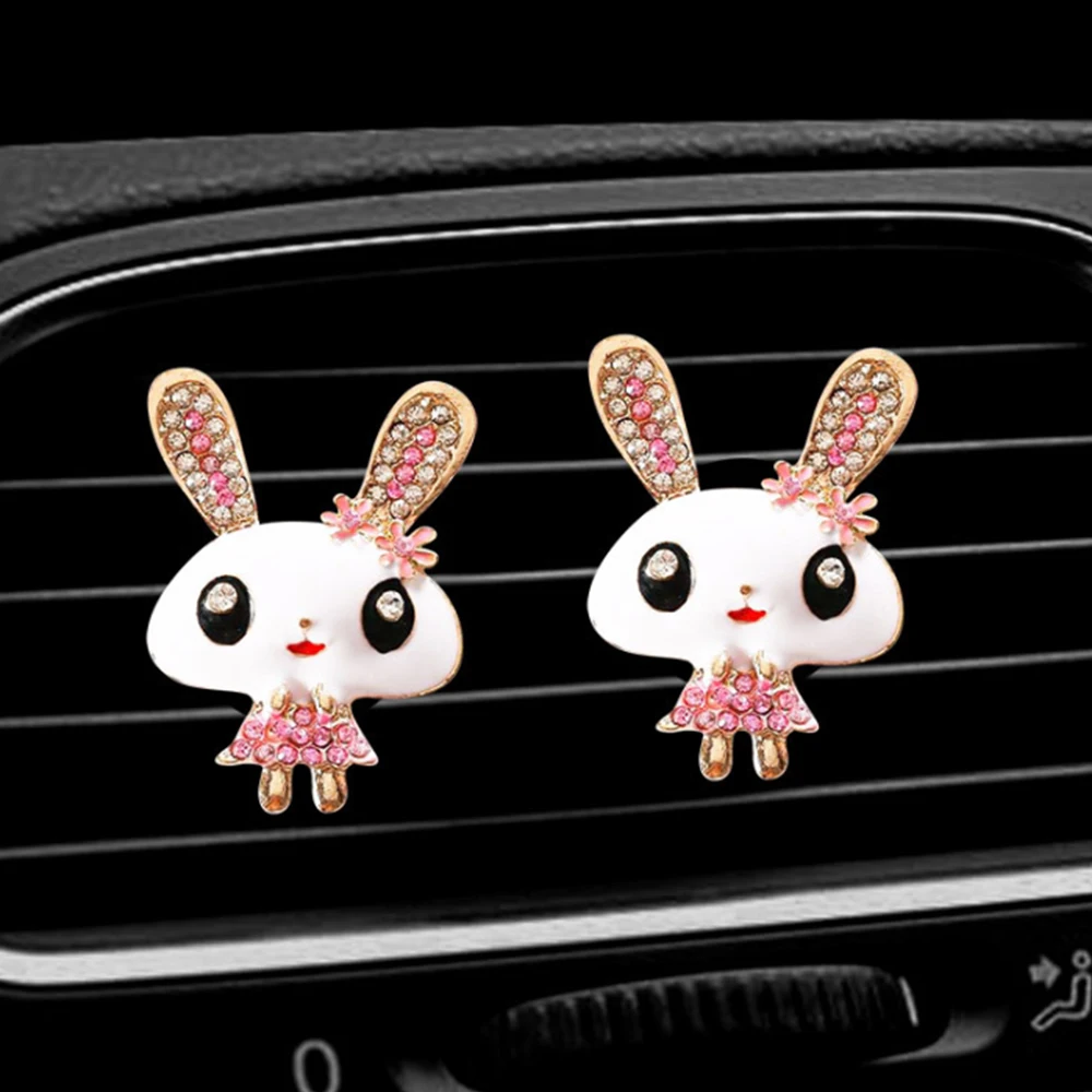 Car Rabbit Shape Air Conditioning Outlet Perfume Clip Freshener Auto Interior Display Decoration Buckle Seat | Автомобили и