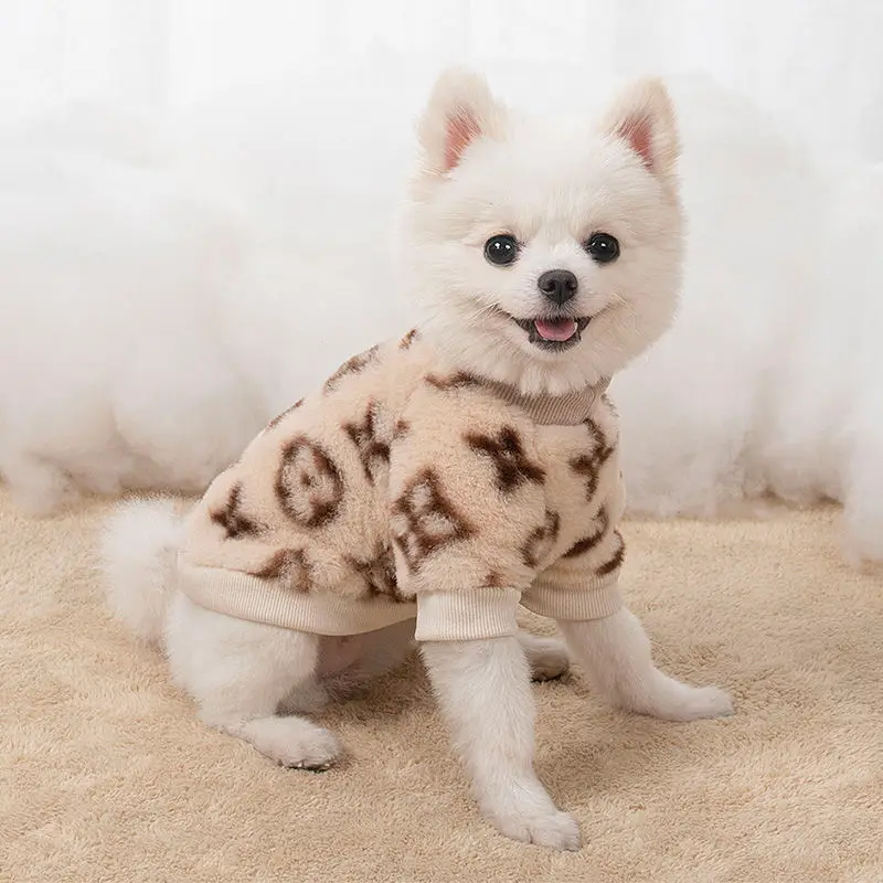 

Одежда для собак, теплый брендовый свитер, толстовки, Тедди, французский бульдог, щенок, котенок, зимняя одежда для маленьких собак