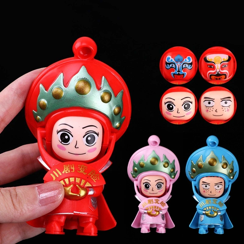 Китайская традиционная культура народное искусство меняющая лицо кукла