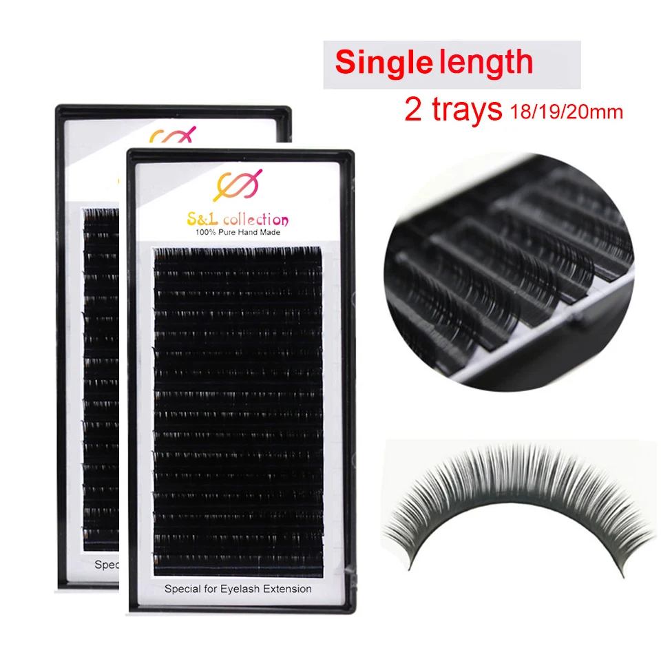 

2box 16rows/case 8-14/8-15mm JBCD Curl Eyelashes Extension Lashes Individual Eyelash Extension FREE logo Wholesale