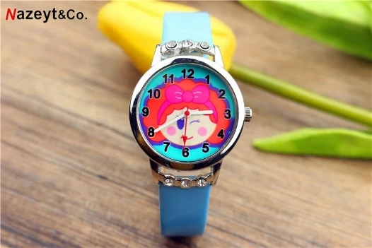 Новые модные детские часы с поясом и бриллиантами для девочек на день рождения |