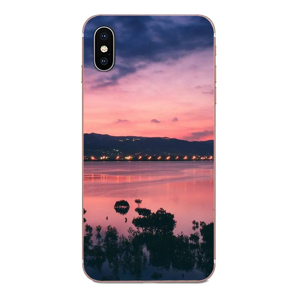 Для LG G2 G3 G4 G5 G6 G7 K4 K7 K8 K10 K12 K40 Mini Plus Stylus ThinQ 2016 2017 2018 TPU Capa Cover красивый закат пейзаж |