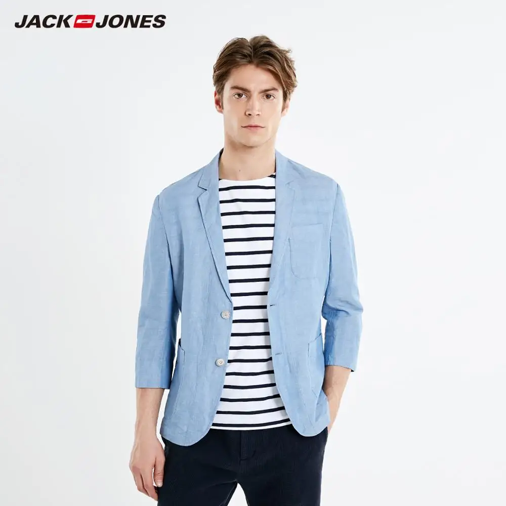 Мужской блейзер с отложным воротником и рукавом 3/4 Jack &amp Jones 21928P503 базовый пиджак