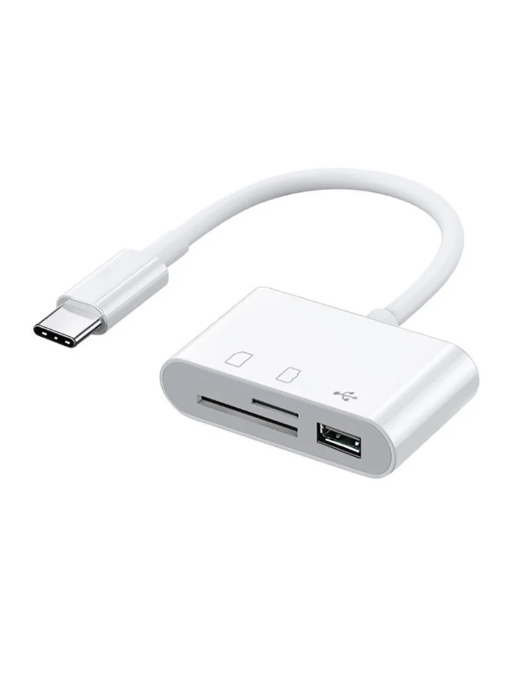 

USB 3-in-1 OGT Card Reader Type-C Micro USB Adapter Micro SD Card Reader Suitable for mobile phone and tablet connection