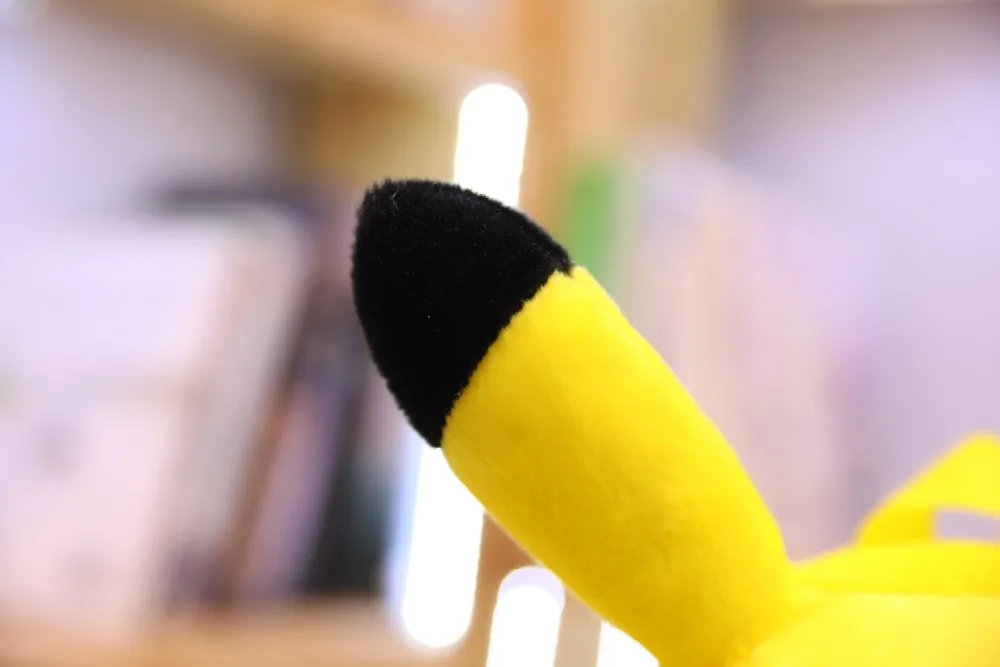 Pikachu очень мягкий детский рюкзак, Высококачественная Милая шапка, подвижные уши, мягкая кукла, сумка через плечо, Подарочный Кошелек для монет, игрушка для детей
