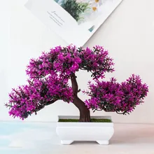 New Artificial Plants Pine Bonsai Small Tree Pot Plants Fake Flowers Potted Ornaments For Home Decoration Hotel Garden Decor #1