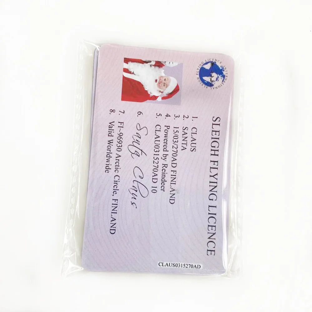 Новый креативный Санта-Клаус лицензия на полет рождественские лицензии подарки