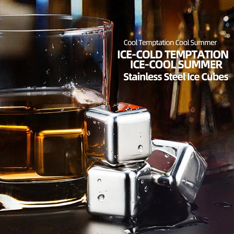 Кубики льда из нержавеющей стали SGS Test Pass|Ведра и щипцы для льда| |