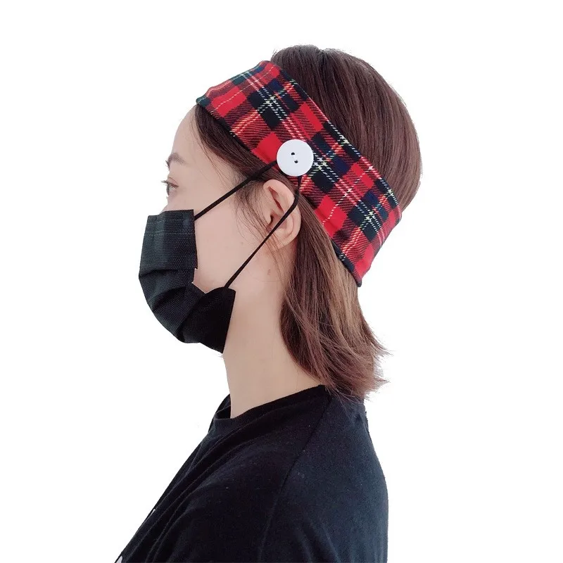 Обруч для волос в клетку с защитой от протечек| |