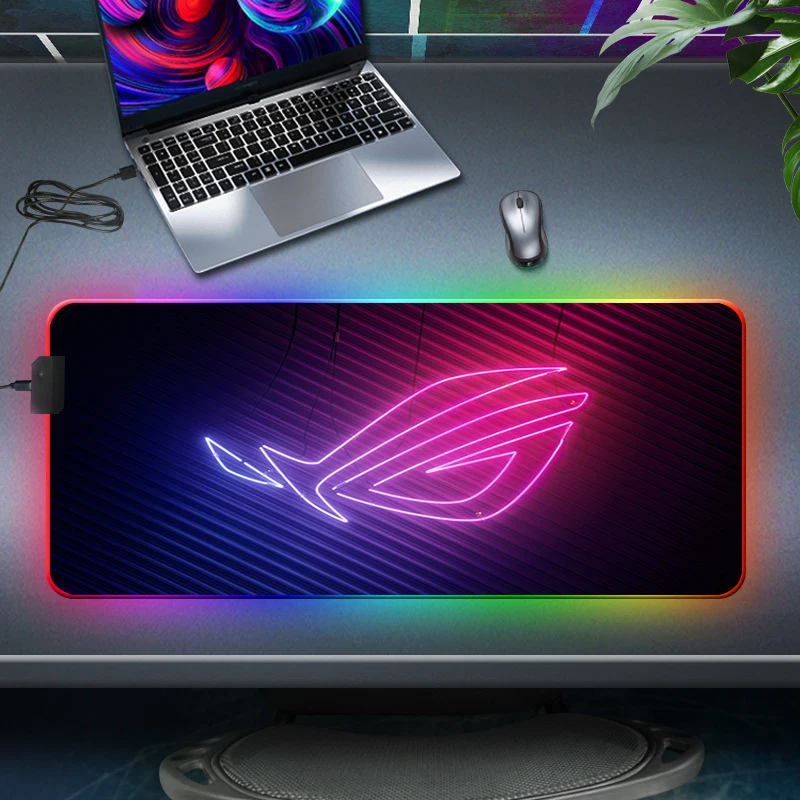 

City Asus Rog Pc Accessories RGB Led Mouse Pad Gaming Play Mats Gaming Setup Mesa Gamer Backlit Mat Republic of Gamers Mouse Mat