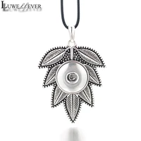 new interchangeable flower tree ginger necklace 005 fit 18mm snap button pendant necklace charm jewelry for women gift