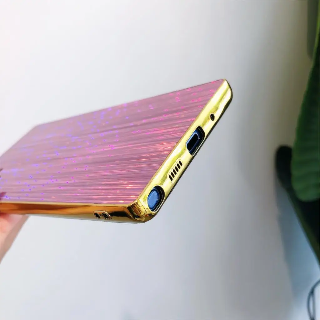 Радужный лазерный чехол для Samsung Galaxy Note10 Pro Note9 Note8 A30 A50 A70 цветной метеоритный S10 Plus