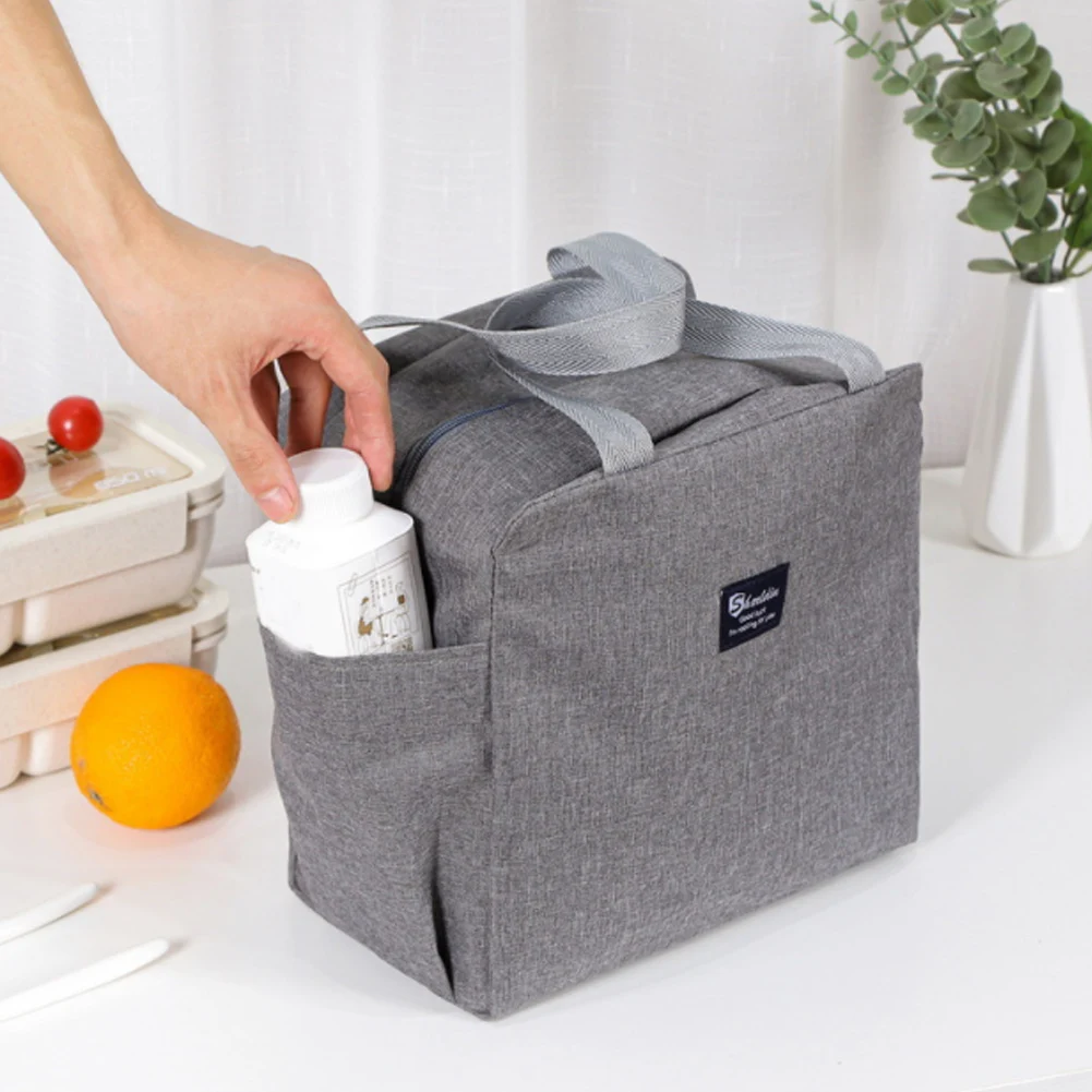 

Portable Thermal Insulated Lunch Bag Tote Cooler Handbag Bento Pouch Dinner Container Food Storage Bags for Office School