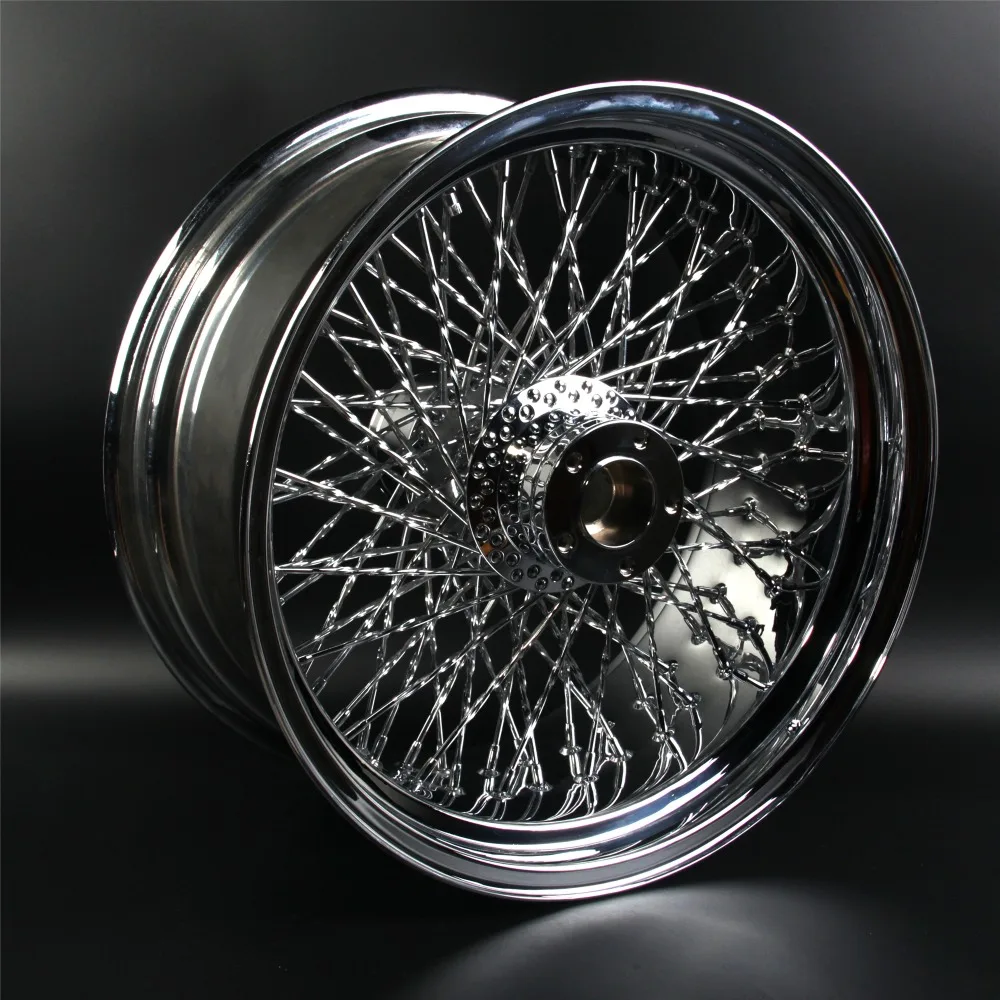1" x8.5" хромированные Задние колесные диски для Harley Davidson FLSTC FAT BOY, запасные аксессуары для мотоциклов, модификация колесных дисков