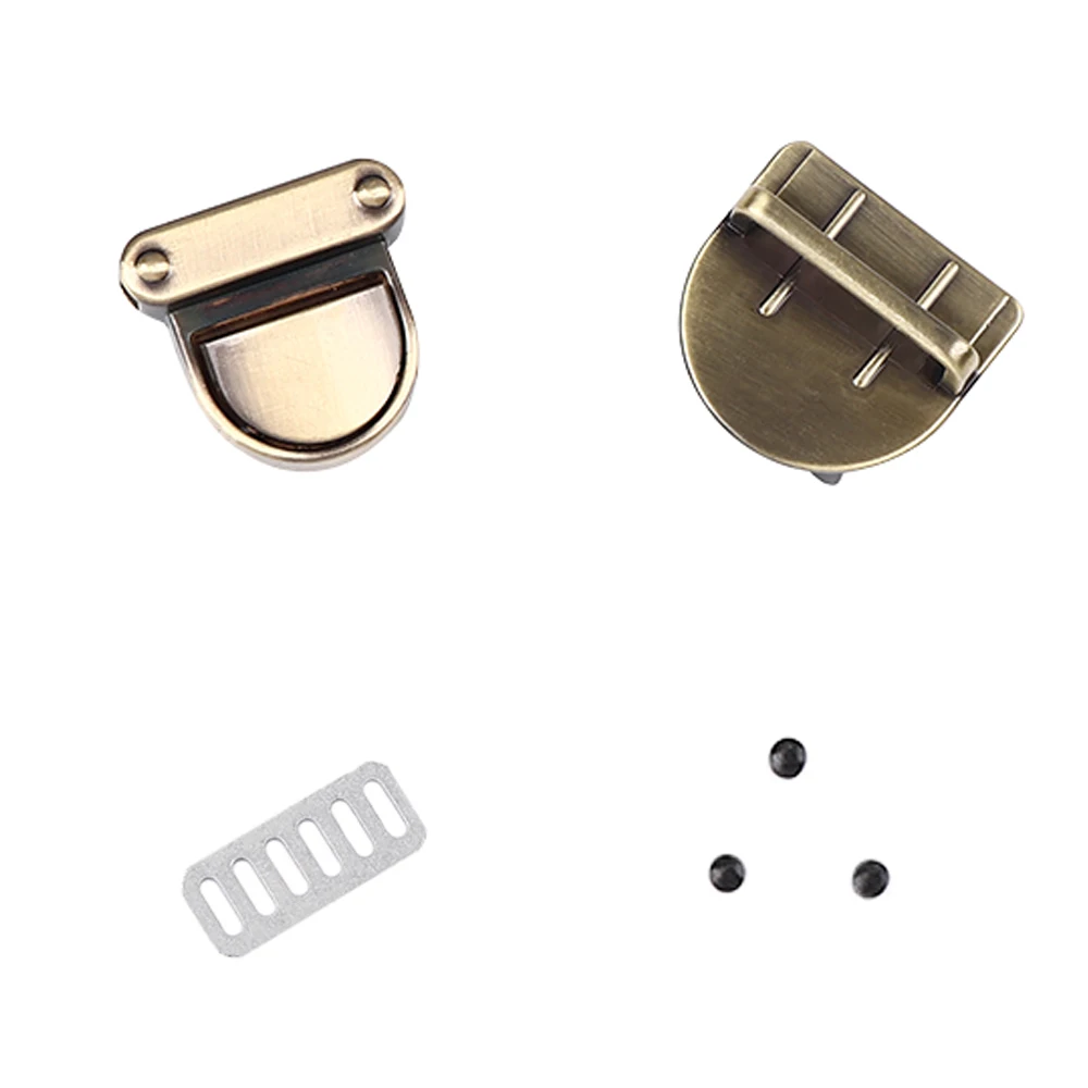 1 pc Metal Clasp Turn Lock Twist Lock for DIY Handbag Bag Purse Hardware Closure Bag Parts Accessories