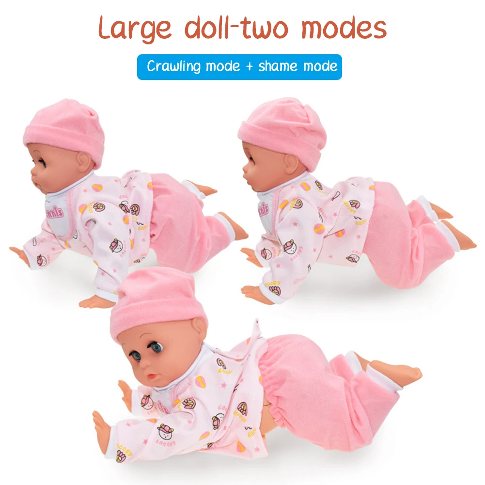 

Baby Interactive Doll Electric Funny Electric Crawling Music Baby Doll Crawl Learning Cute Educational Toys For Children Toddler