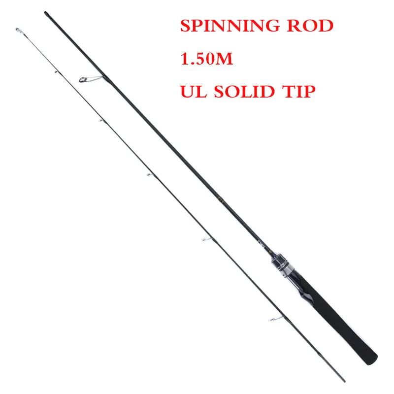 1.50M SPINNING ROD Lurekiller, новинка, гибкий твердый наконечник, ul, форель, спиннинговое удилище, литье удилища, 1,5 м, 1,68 м, вес приманки, 1-6 г, Ультралегкая мягкая удочка - Цвет: 1.50M SPINNING ROD