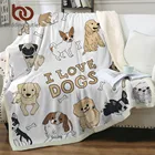 Постельные принадлежности, мягкое пушистое одеяло для щенка, бульдог, детское одеяло для кровати, мультяшное плюшевое одеяло, цветные покрывала для животных и собак