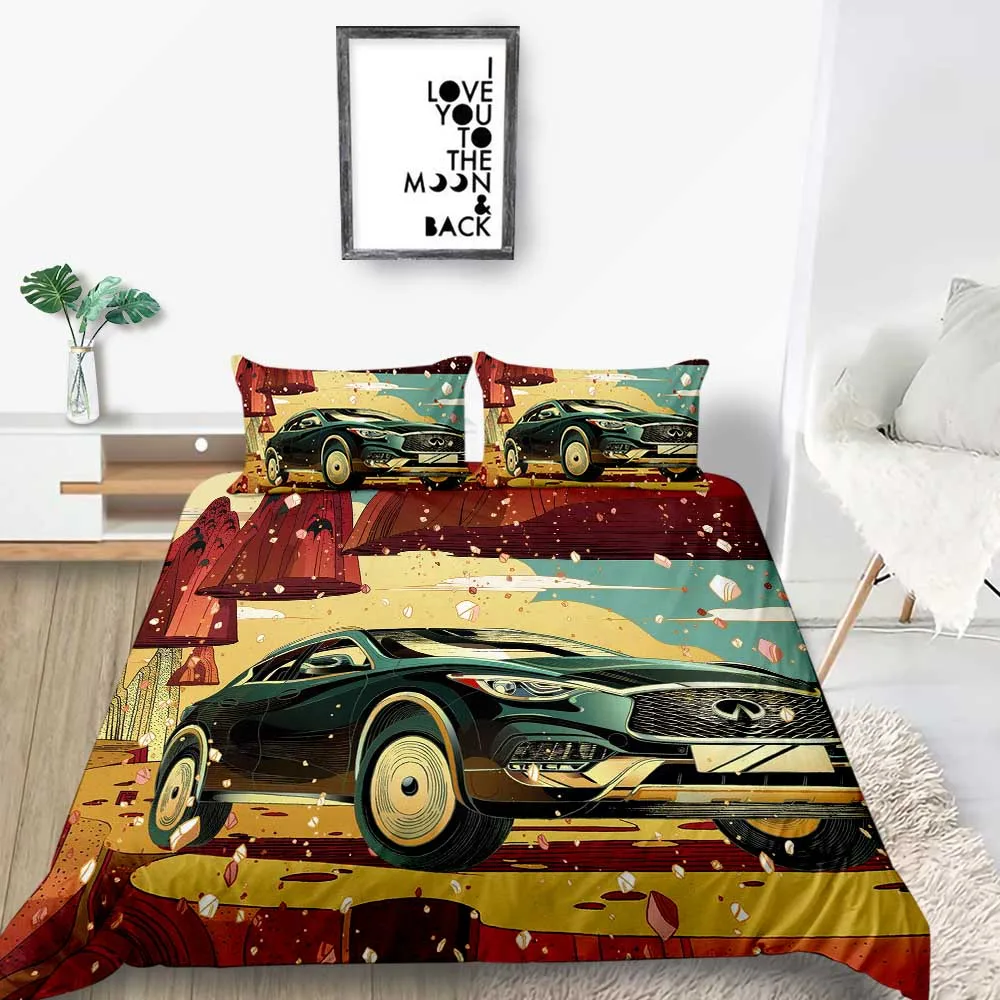 Трактор постельные принадлежности набор мультфильм свежий пастбищ пододеяльник