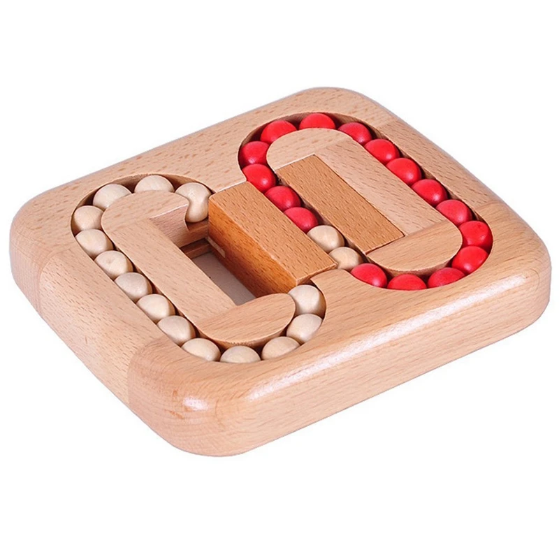 

Wooden Ball Maze Puzzle Lock Burr Puzzles Brain Teaser IQ Intelligence Toys for Kids Age 6-10