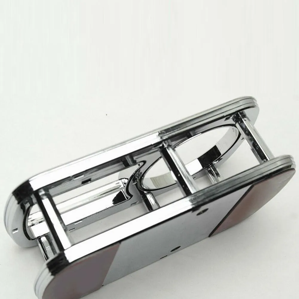 

1Pcs Small Rectangle Black Chrome Brim Auto Beverage Bottle Can Drink Cup Holder Automotive Goods Car Accessories Car Interior