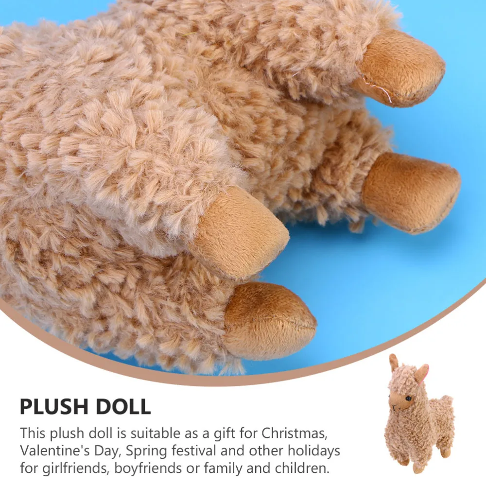 

1 Pc Plush Stuffed Alpaca Toy Adorable Alpaca Doll Kid Toy Plush Alpaca