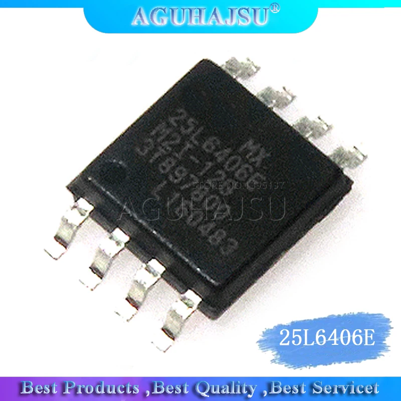 2 шт. память 25L6406E MX25L6406E 8M core flash SOP-8 patch | Электронные компоненты и принадлежности
