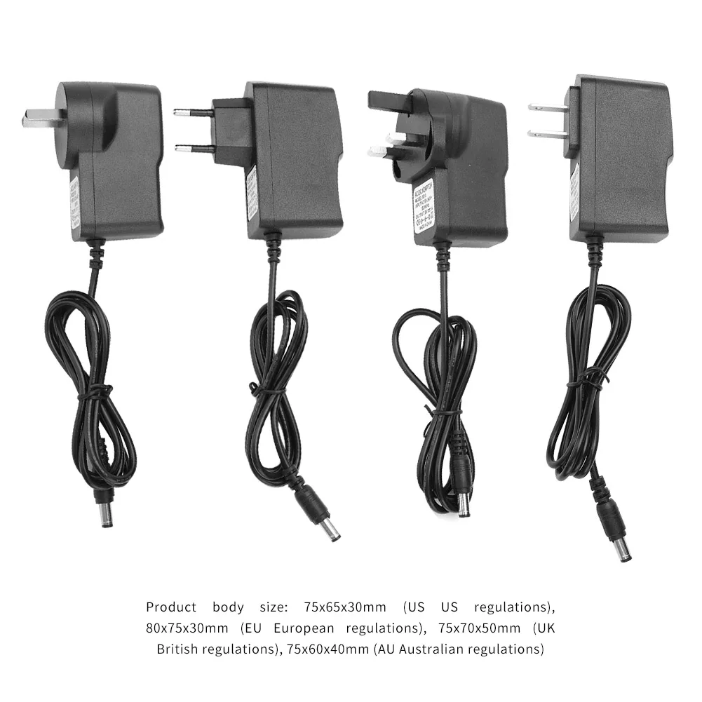 

Electric Guitar Adapter Effect Pedal Power w/ 4 Way Cord Power for 9V 1A Guitar Lightweight Portable Music Elements