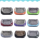 Большой Диван для домашних животных, кровать для собак, теплый уютный домик для собак, мягкие флисовые гнезда, корзины для собак, домашний коврик, водонепроницаемый домик для осени и зимы, cama для собак