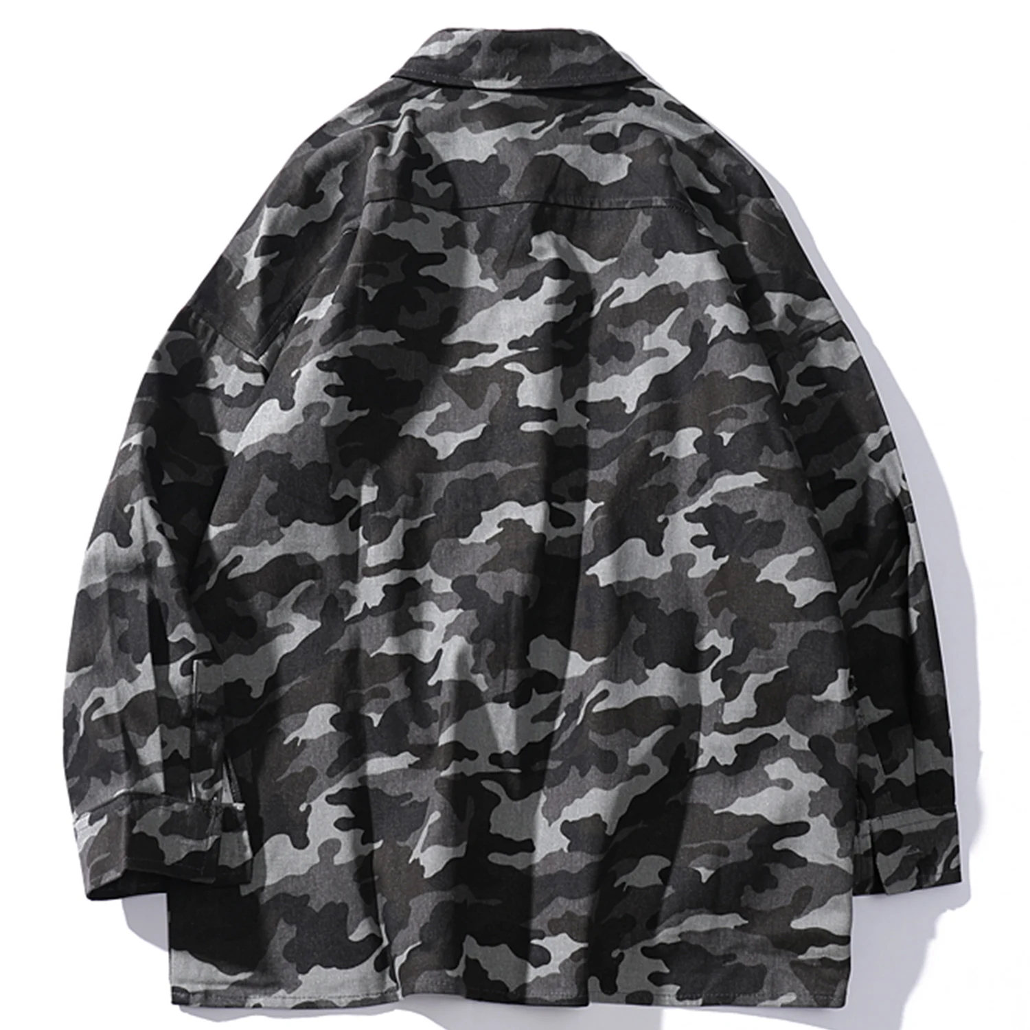 Aelfric Eden Camouflage Military Mens Shirts 2019 Autumn Harajuku Hip Hop Casual Cotton Male Tops Outwear Streetwear Long Sleeve | Мужская