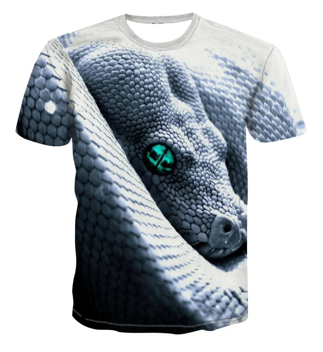 

Summer 2020 hot sale T-shirt 3D printed animal round neck short-sleeved shirt casual loose men and women T-shirt
