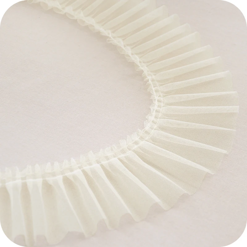 Сетчатая плиссированная кружевная лента 10 см сделай сам ткань для шитья и одежды