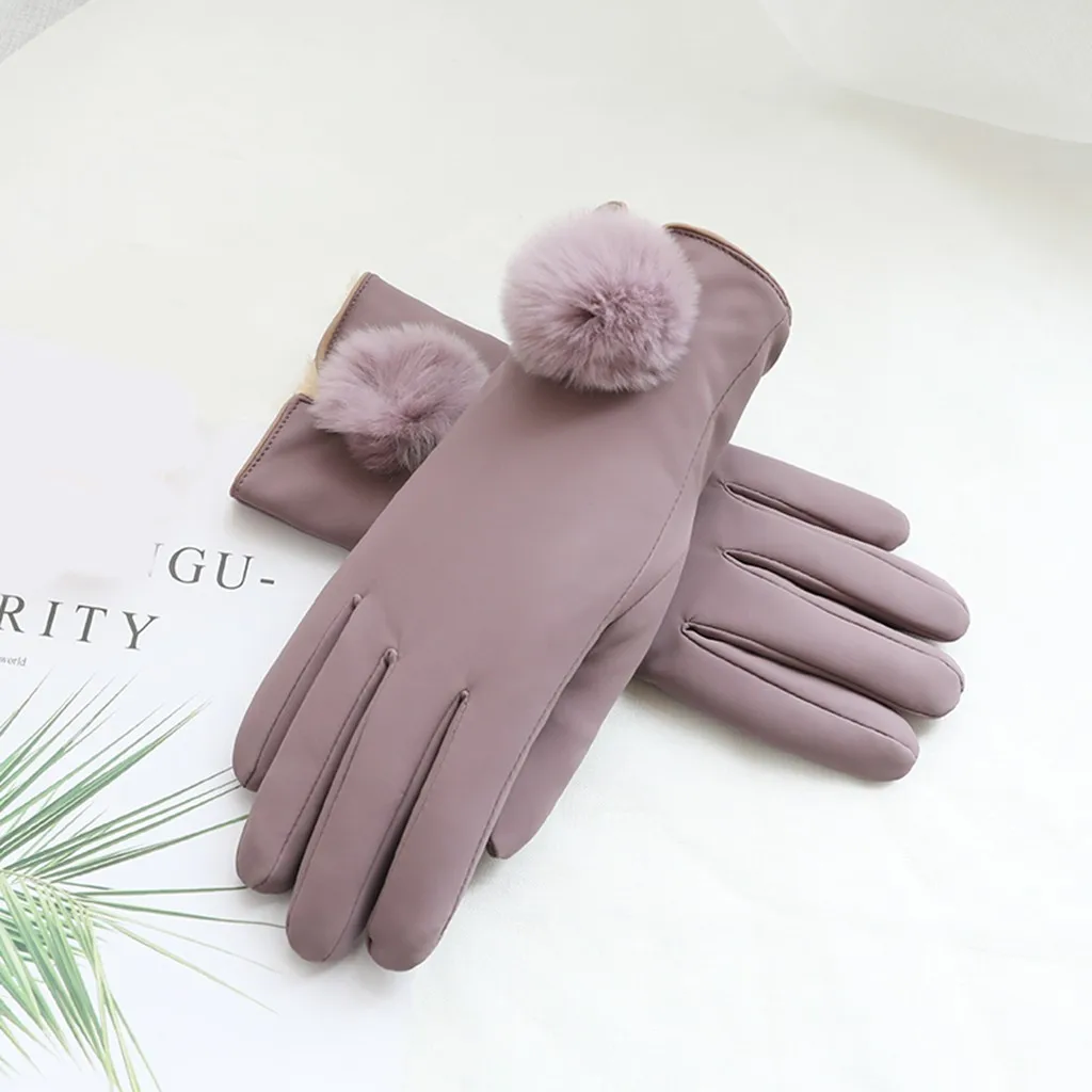 Модные женские зимние уличные спортивные теплые перчатки Feitong с сенсорным