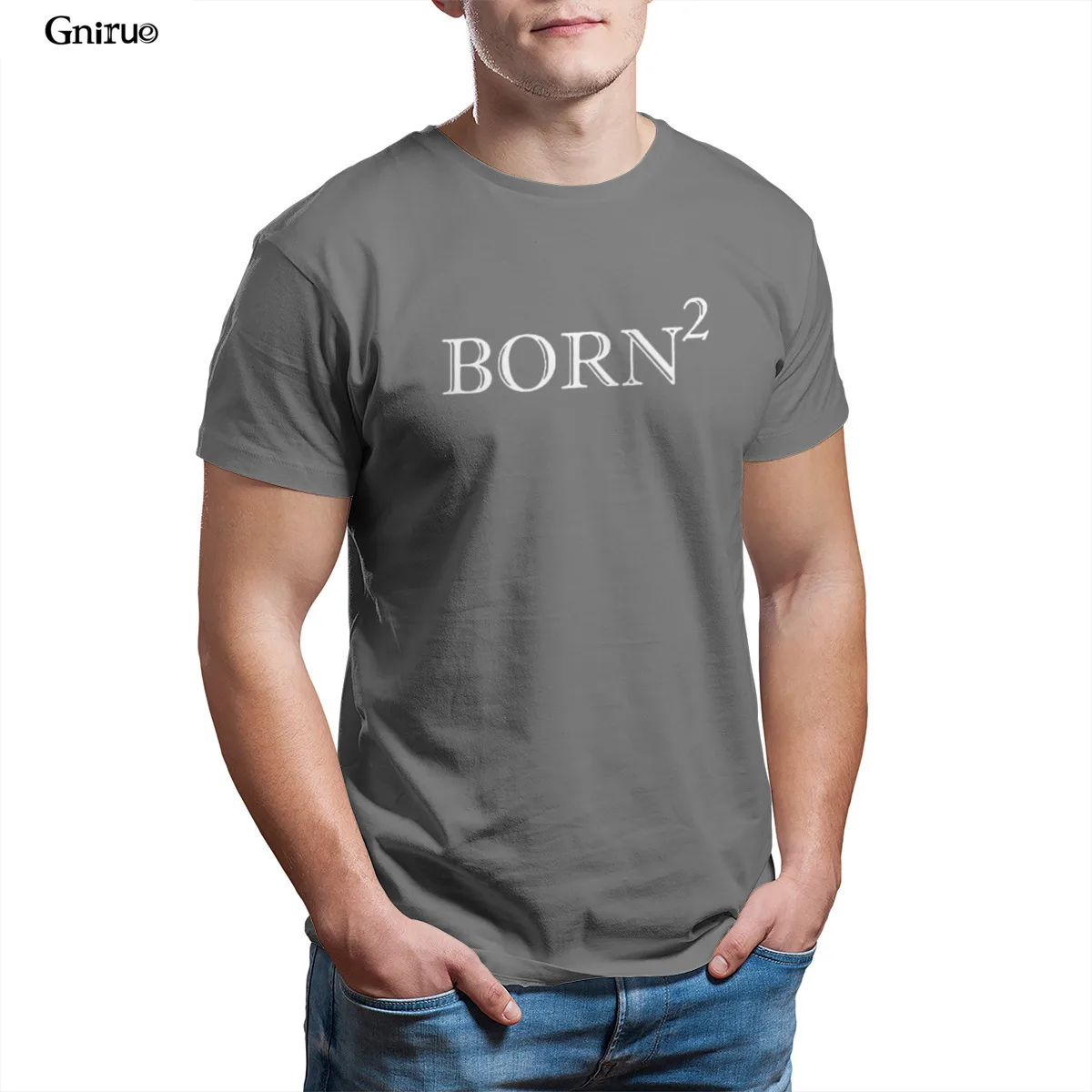 

Wholesale BORN 2 AGAIN Mens T-Shirt Oversized Summer HipHop KoreanStyle Mens Clothes 100507