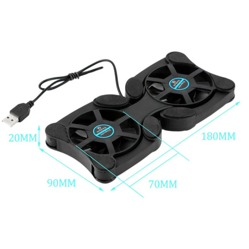 USB Cooling Pad Cooler Fan Charging Board 2 Mute Radiator Controller Heat Sink Portable Computer Notebook | Компьютеры и офис